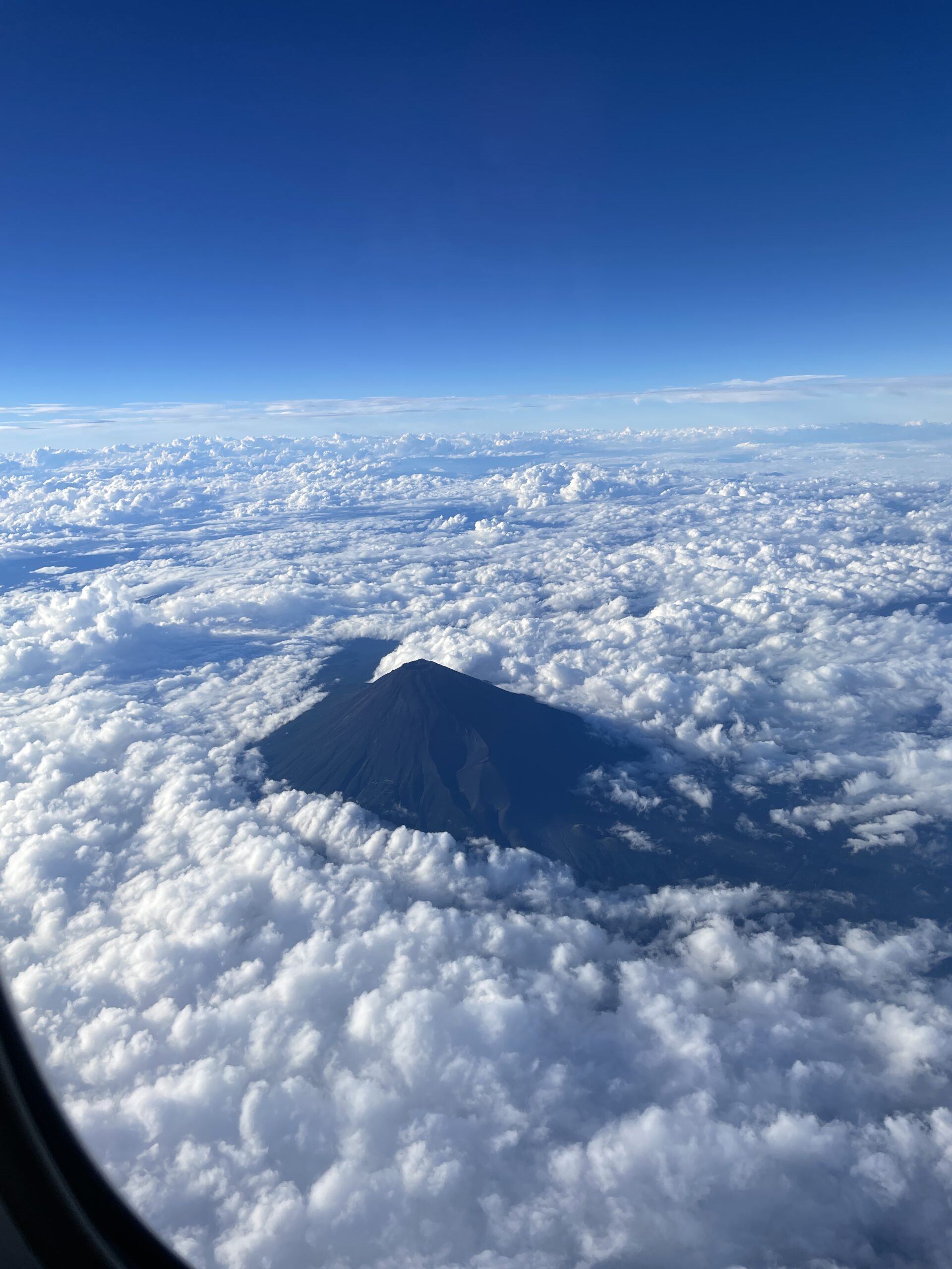 飛機上的富士山